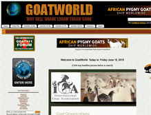 Tablet Screenshot of goatworld.com